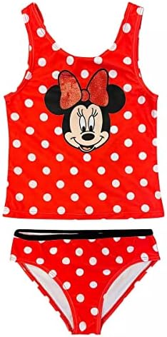 Disney Minnie Mouse Baby Girls Racerback Tankini Top e Bikini Bottom Swim Set Infant To Little Kid