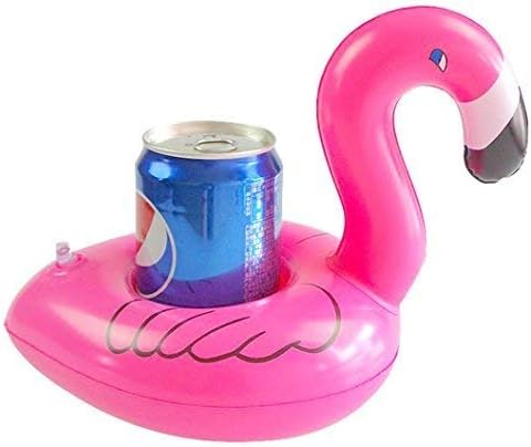 Hdshimao flamingo infla montanhas-russas, porta-copos inflável de bebidas de bebida de 12 pacote