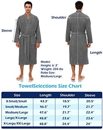 Robe masculino para toalhas, banheira de pano de algodão algodão, vestes de banho de spa para homens