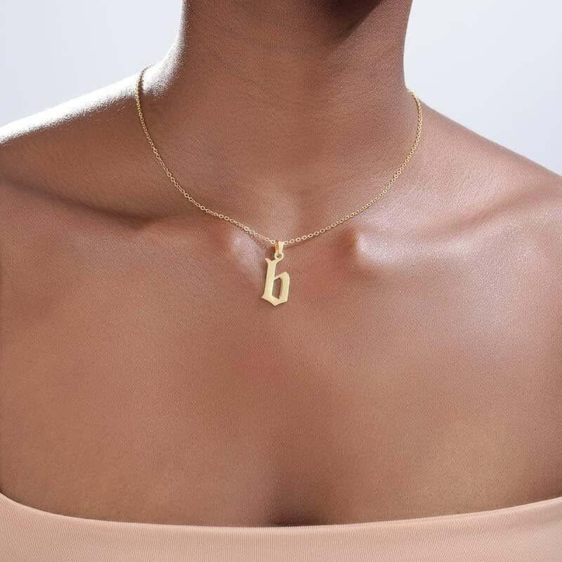 Oyalma minúsculo colar de letra inicial para mulheres colar de letra minúscula Jóias de glamour de gargantilha de ouro 28713