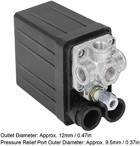 Chave de pressão do compressor de ar, interruptor de pressão do compressor de ar, interruptor de pressão universal automático 4 orifícios