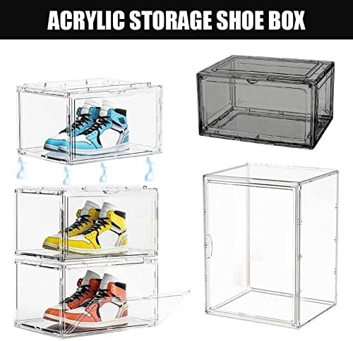 WWDZ Sneakers transparente caixa de sapatos de plástico endurecida Sapatos de cabines de sapatos de sapato AJ Caixa