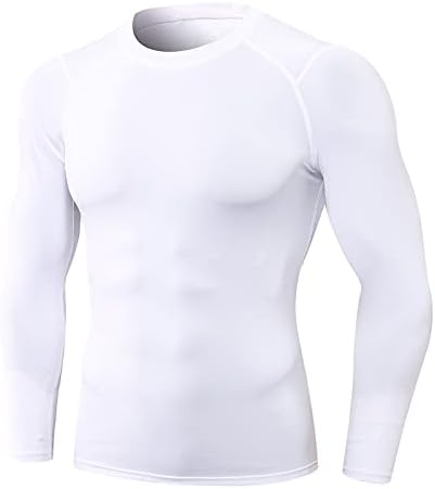 Camisas de compressão masculinas de manga longa trepadeiras atléticas tocam camada de base de camada de base Baselas de esportes