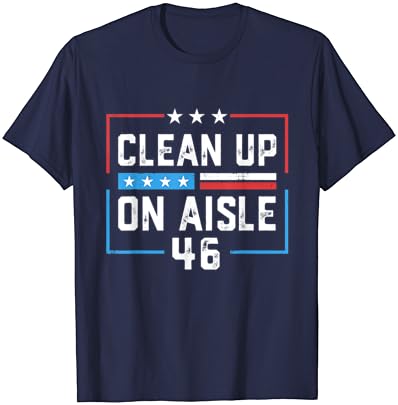 Trump 2024 Back America Limpe no corredor 46 Anti Joe Biden T-Shirt