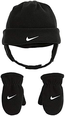 Nike Infant/Toddler Boy de 2 peças Swoosh Fleece Hat & Mittens Set