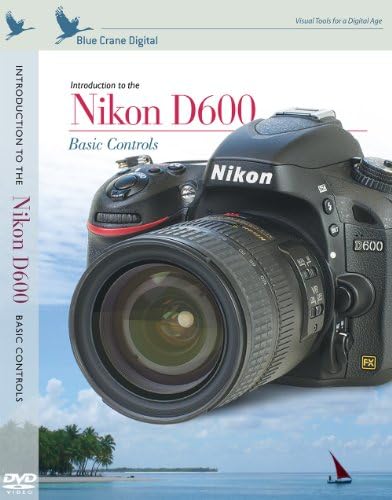Introdução digital de guindaste azul aos controles básicos da Nikon D600