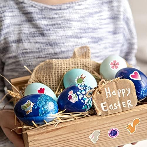 Armazenamento da cabine telefônica para envelopes Sheets Eggs adesivos Bunny Páscoa para crianças Adesivos decorativos