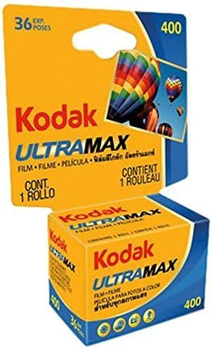 Kodak 603 4078 Ultramax 400 Filme negativo de cor 35mm 36 Exposições cardadas
