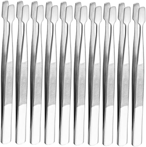 SEWACC 30 PCS Duckbill clipe de clipe de clipe de clipe de pinça de tweezers pinça de joalheria pinça filately tweezers aço