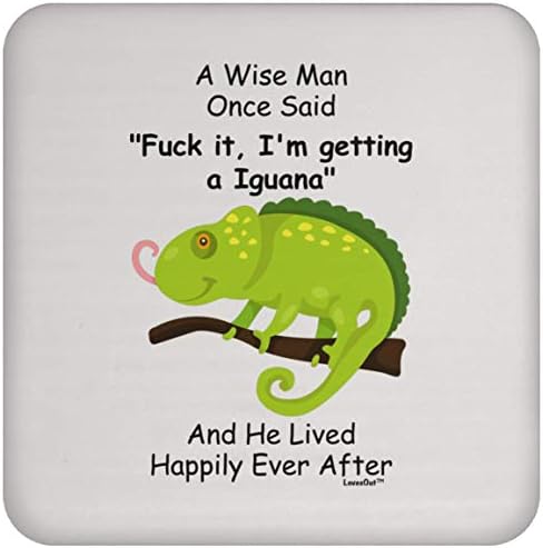 Dizem engraçados presentes de iguana para homens Natal 2023 Gifts Coaster