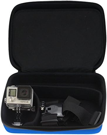 Navitech Blue Heavy Duty Rugged Case/capa compatível com a câmera de ação de resistência Goxtreme