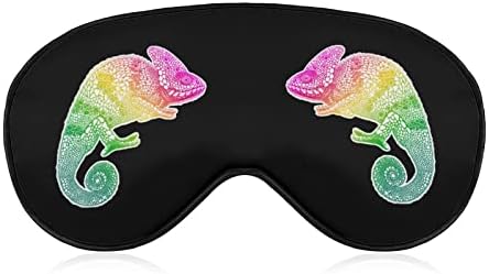 Máscara de Máscara de Camaleão Multi colorida Sono vendimento com blocos de cinta ajustável Blinder leve para viajar Sleeping Yoga Nap Nap