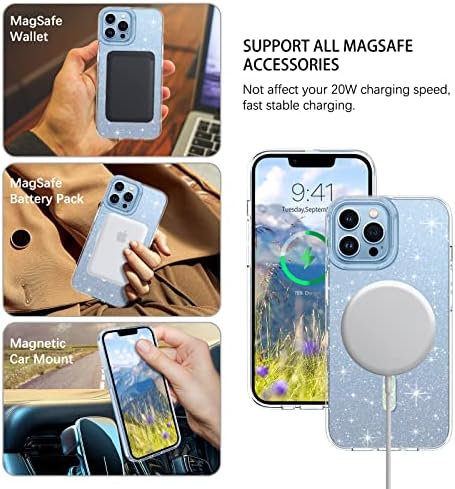 Duedue para o iPhone 13 Pro Max Magnetic Case [Compatível com Magsafe], Tampa de proteção contra corpos completa e