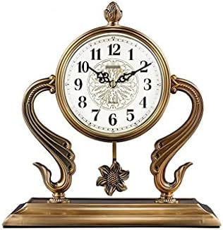 Relógio de estar europeu de relógio europeu uxzdx e relógios de metal banhado a metal grande relógio europeu do relógio