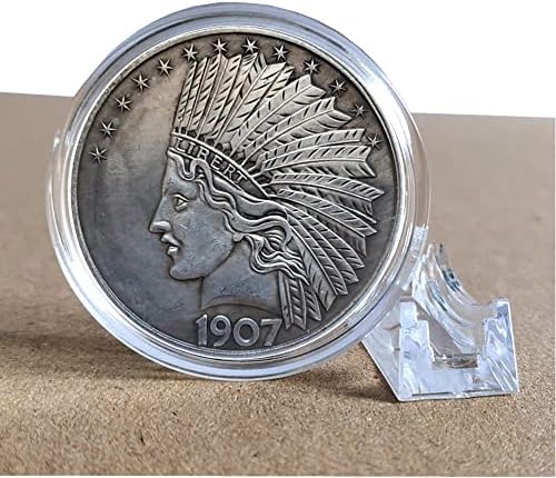 1907 Morgan Indian Head Dez Dólares Moedas, Great American Comemoration Old Moedas, dólares Morgan não circulados, Descubra História