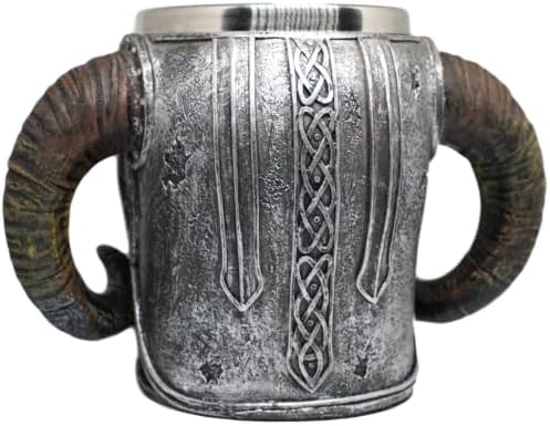 Viking Horned Skull Warrior Tankard caneca para sua bebida favorita