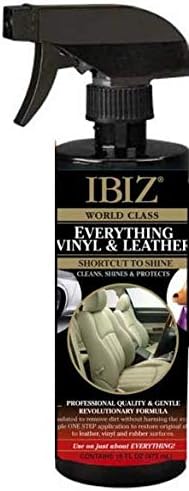 Limpador de carro de couro Ibiz® para assentos de carro de couro, sofás e muito mais. Classificação fácil de usar, premium e profissional.