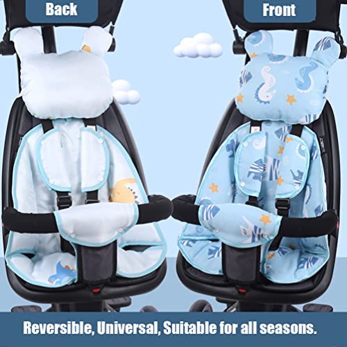 Inserção de assento de carro Carripto de bebê Lineador de assento Cabeça e suporte para o corpo Almofada Costo de cinto