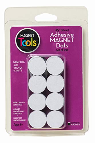 Ímãs de dowling 735007 Magnet de adesivo Dots, 5,5 altura, 1 largura, 3,5 Comprimento