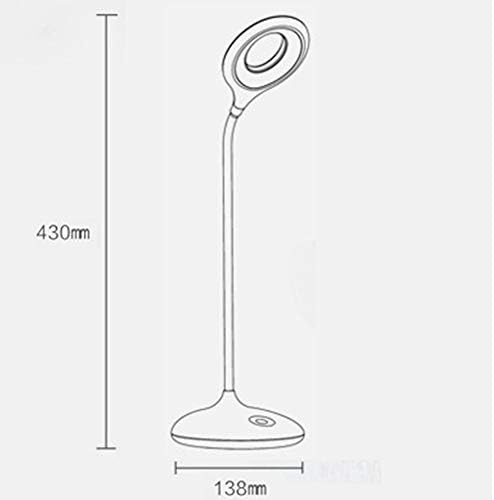 Xunmaifdl lâmpada de mesa portátil, lâmpada de mesa recarregável LED Dormência do aluno usb lumin