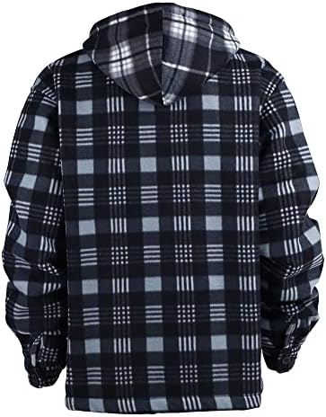 Inverno pesado sherpa laded lade flannel janelada masculino plus size s-5xl Big & alto casaco masculino