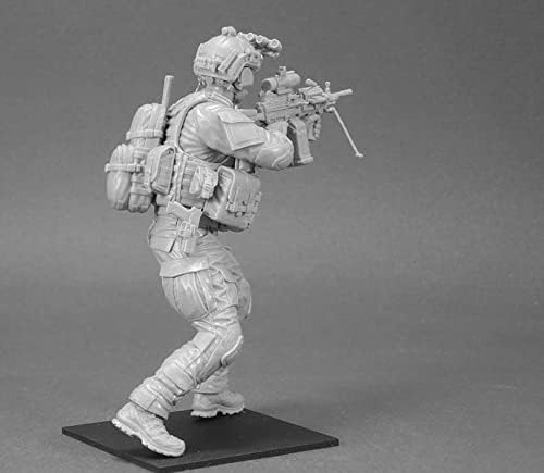 Etriye 120mm 1/16 Resina Soldier Modelo US Command Soldier Combate Die-Casting Rotem Model Kit // D742p
