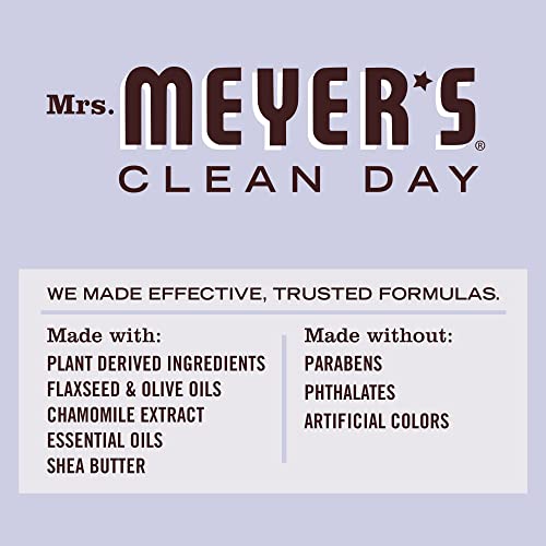 Loção corporal da Sra. Meyer para a pele seca, hidratante não grease, feito com óleos essenciais, lavanda, 15,5 oz