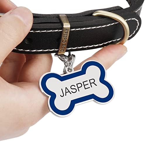 Jatebi Pet Id Tags, etiquetas personalizadas de cães e etiquetas de gato, gravado os dois lados de colarinho de colarinho de