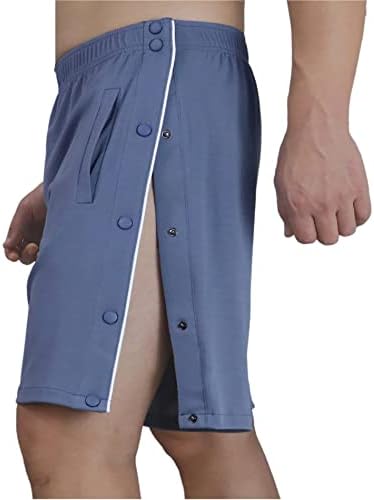 Rasgar shorts para homens encaixam calças curtas pós -cirurgia shorts laterais de perna aberta shorts atléticos