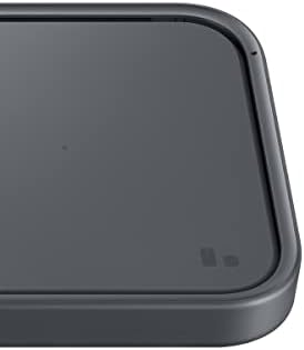 Samsung 15W Wireless Charger Single, bloco de carregamento super rápido sem fio para telefones e dispositivos Galaxy, cabo USB