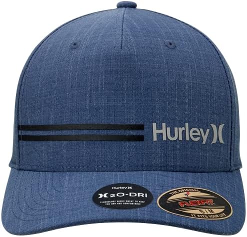 Capinho de beisebol de Hurley Men - H2O -DRI Line Up Curved Brim Hat