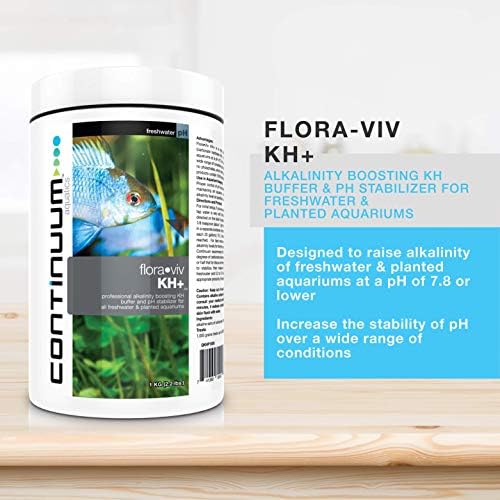 Continuum Aquatics Flora Viv Kh+ Alcalinidade Booster & Ph Stabilizer para aquários de água doce, 4000g