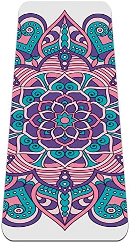 Yoga Mat Mandala Flor ECO Amigável EcoN Slip Fitness Exercition tapete para pilates e exercícios de piso