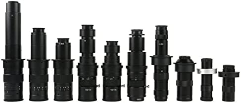 Acessórios para microscópio 100x 120x 130x 160x 200x 300x 360x 500x 600x Zoom ajustável C-Mount Lens Labor
