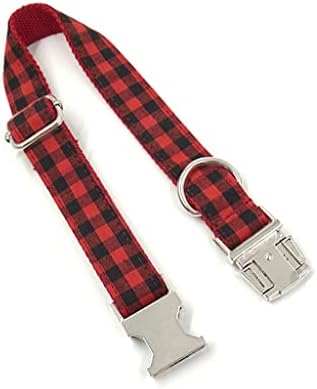 XIULAIQ DOG COLAR CLÁSSICO PRIMAGEM REGRA PLAID BLAT PRIMAGEM CLARO PERSONALIZADO DOG CLAR