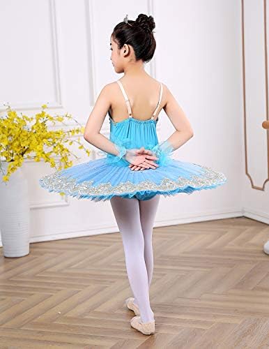 Oridoor Girls 'Camisole Skirted Leotards Swan Dance Ballet Dress Lace Rhinestone Ballet Tutu Freshes for Performance