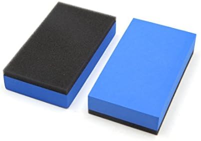 uxcell 10pcs azul espuma composta de esponja preta eva carros de depilação Ferramenta de polimento de polimento