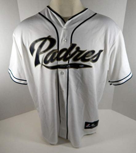 San Diego Padres Jason Barlett # Réplica assinada Jersey White FJ935752 - Jogo usado MLB Jerseys