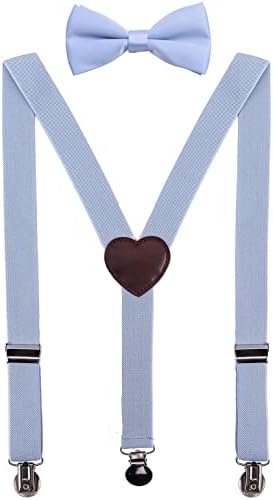 Suspenders e gravata borboleta de meninos de Pzle masculino ajustável