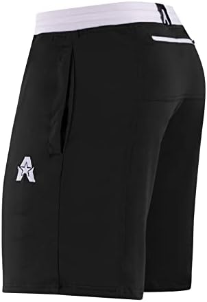 ATHEM ATLETICS EVOLFLEX SCORTS MEN MEN MEN INSEAN LADO E BOLOS DE VOLTA - TREINAMENTO, ATHLETIC, RUND, SHORTS DE GYM