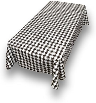 Moda de cravo em casa PFLN-70/14 Picnic Check Flanela de vinil toalha de mesa, 52 x 70, vermelho/branco