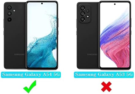 Qinmay para o caso Galaxy A54 5G, Caso Samsung Galaxy A54 5G com protetor de tela HD, Caso Samsung A54 5G Caso de 3 camadas de 3 camadas