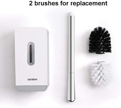 N/A Brush e suporte de vaso sanitário montado na parede e fechamento automático de fechamento de cerdas de cerdas macias