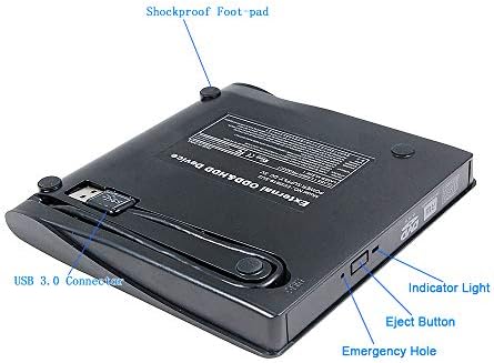 Valley do Sun Portable Externo DVD CD ROM Player Optical Drive, para Acer Nitro 5 7 AN515 Predator Helios 300 500 700 2019