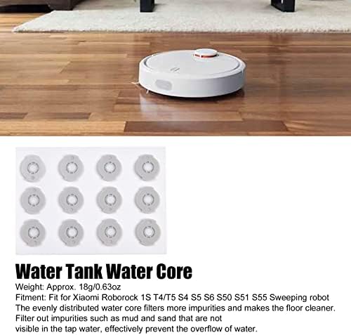 Pilipane Water Tank Water Core, Acessórios de robôs varrendo, filtros de tanques de água, acessórios de robô varridos adequados para Xiaomi Roborock 1S T4/T5 S4 S5 S6 S50 S51 S55