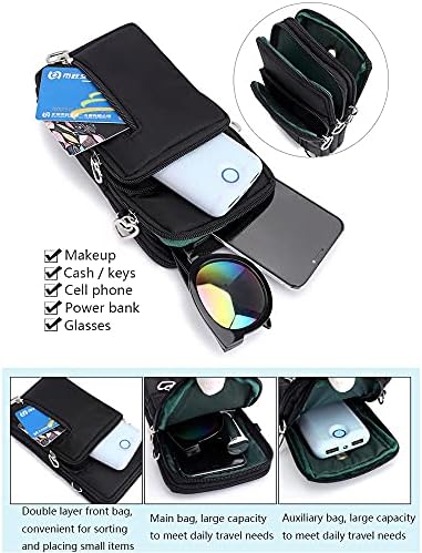 Bolsa de braçadeira de bolsa de telefone celular do Crossbody Crossbody para iPhone 12, 13 mini, 13 Pro Max, Blu G90 Pro,