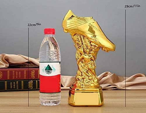 Resin Golden Boot Trophy Cerimônia de premiação Troféu Memorabilia Processo de Processos de Eletroplatação Troféu Adequado para Match Commemoration Memorial Memorial A equipe de recomendação elogia os fãs