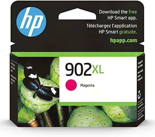 HP 902XL Magenta Cartucho de tinta de alto rendimento | Trabalha com a HP OfficeJet 6950, 6960 Series, HP OfficeJet Pro 6960, 6970 Series | Elegível para tinta instantânea | T6M06AN