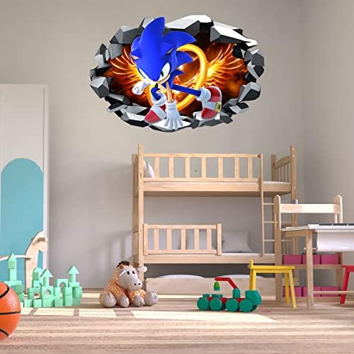 Sonic Wall Decors for Kids Bedroom Room de sala de aula Decoração da sala de jogo