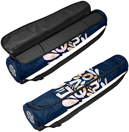 Eu te amo yoga tape de tanta saco de transporte de ioga completo para homens, exercícios portador de tapete de ioga com cinta